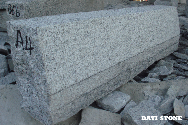 German Kerbstone A4 Top and front edge fine picked others natural split 90~110x15x25cm - Dayi Stone